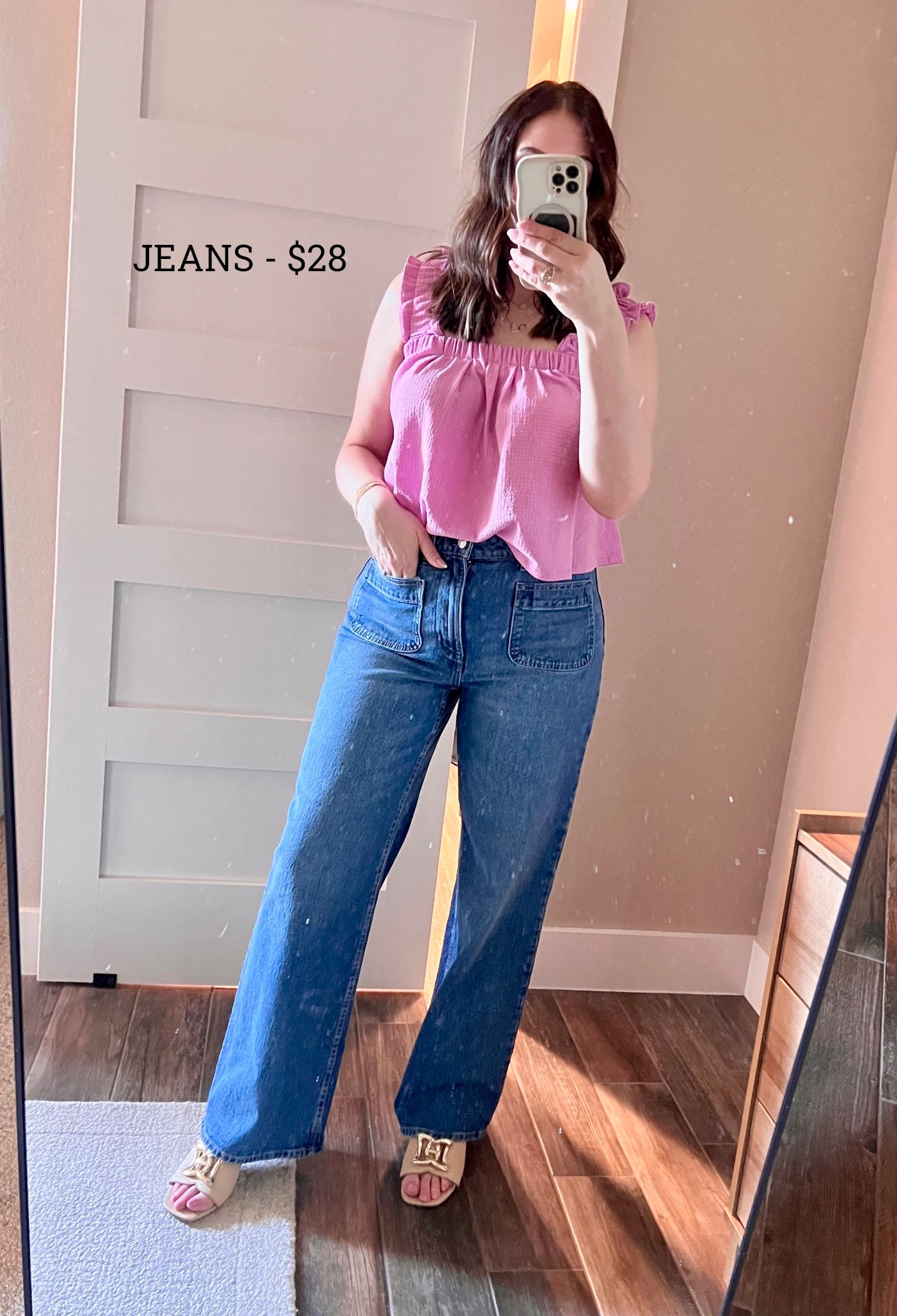 You’ll never guess where these jeans are from?! - Walmart! 🤩
I’m wearing my true size 10. They fit perfectly and the length is great. (I’m 5’7”).  SRP - $28 

Midsize, midsize outfit, midsize jeans, midsize style, women’s jeans, wide leg jeans 

#LTKMidsize #LTKootd