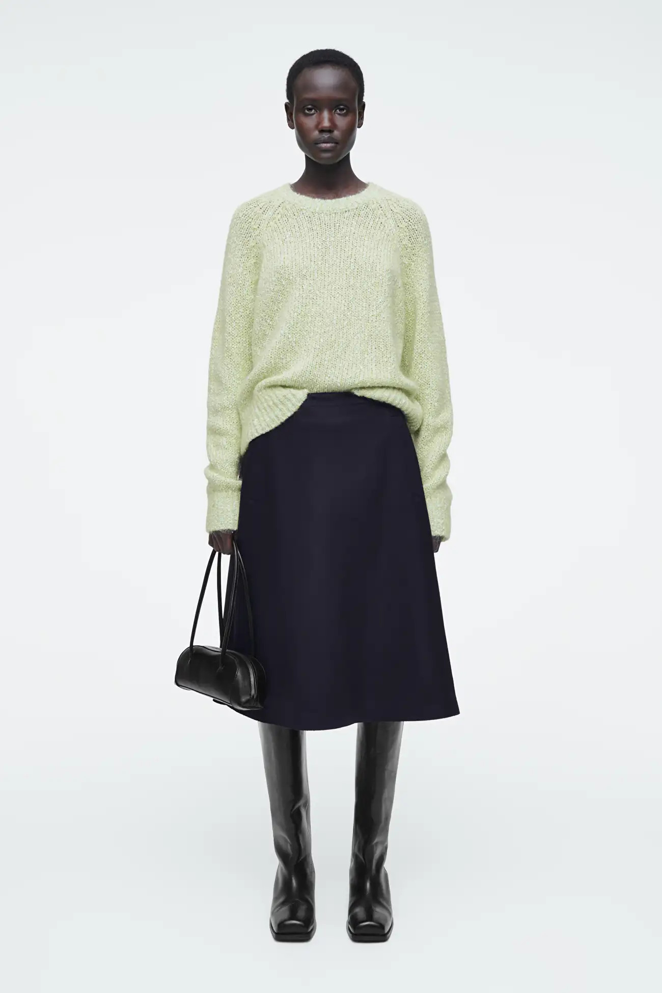 FLECKED MOHAIR-BLEND JUMPER | COS UK