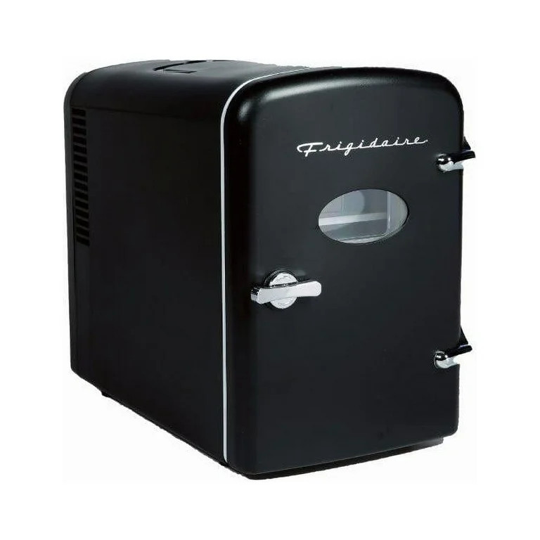 Frigidaire Portable Retro 6-can Mini Fridge EFMIS129, Black - Walmart.com | Walmart (US)