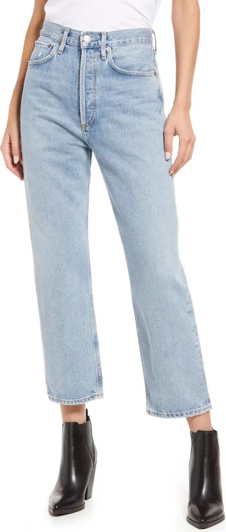 Women's '90s Crop Loose Fit Organic Cotton Jeans | Nordstrom