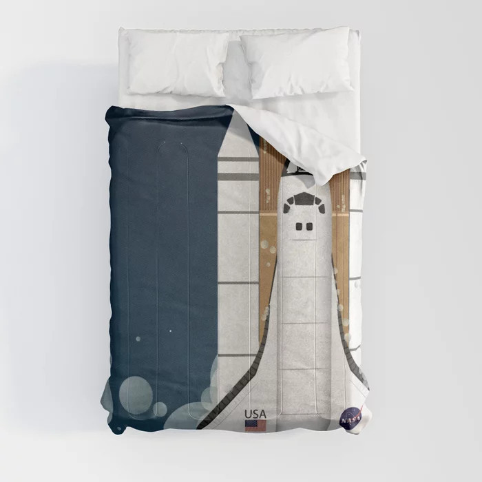 Space Shuttle NASA Launch Comforter | Society6