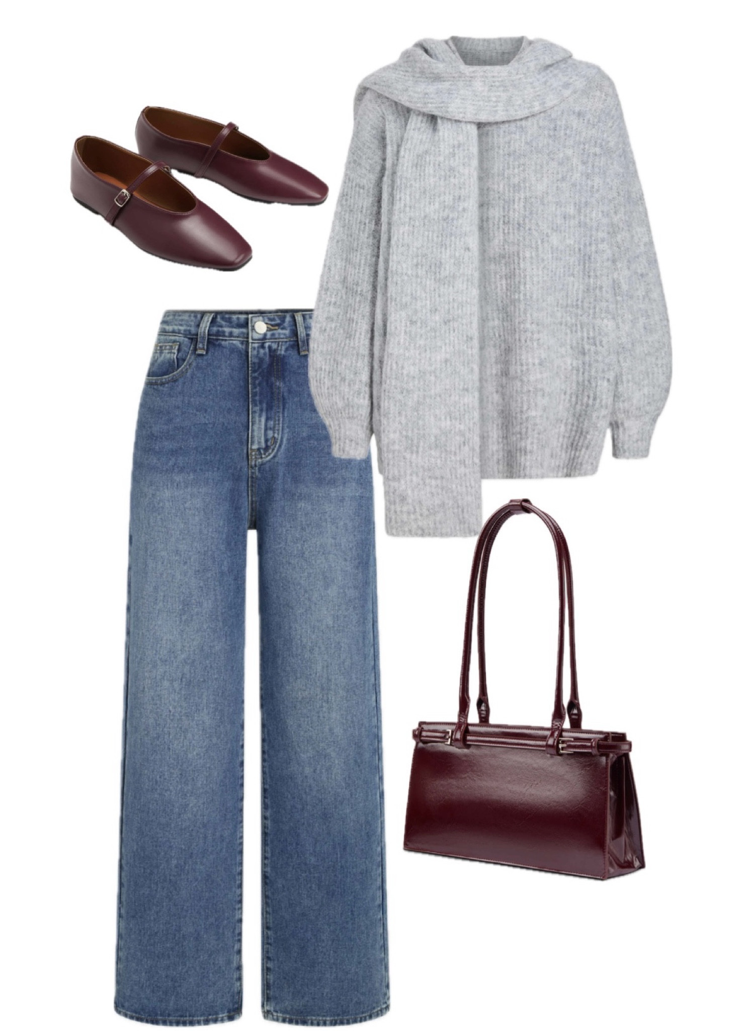 Grey + burgundy = ❤️ 

#LTKwinter #LTKitalia #LTKeurope