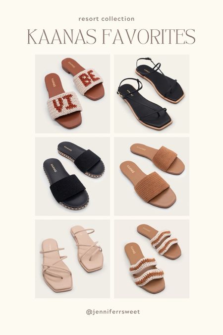 Rounded up some of my favorite sandals from #Kaanas 2024 resort collection! *if in between sizes, I recommend sizing up! #LOVEKAANAS 

#LTKSeasonal #LTKshoecrush #LTKfindsunder50