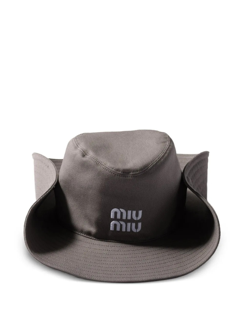 Miu Miu drill hat - Grey | Farfetch Global