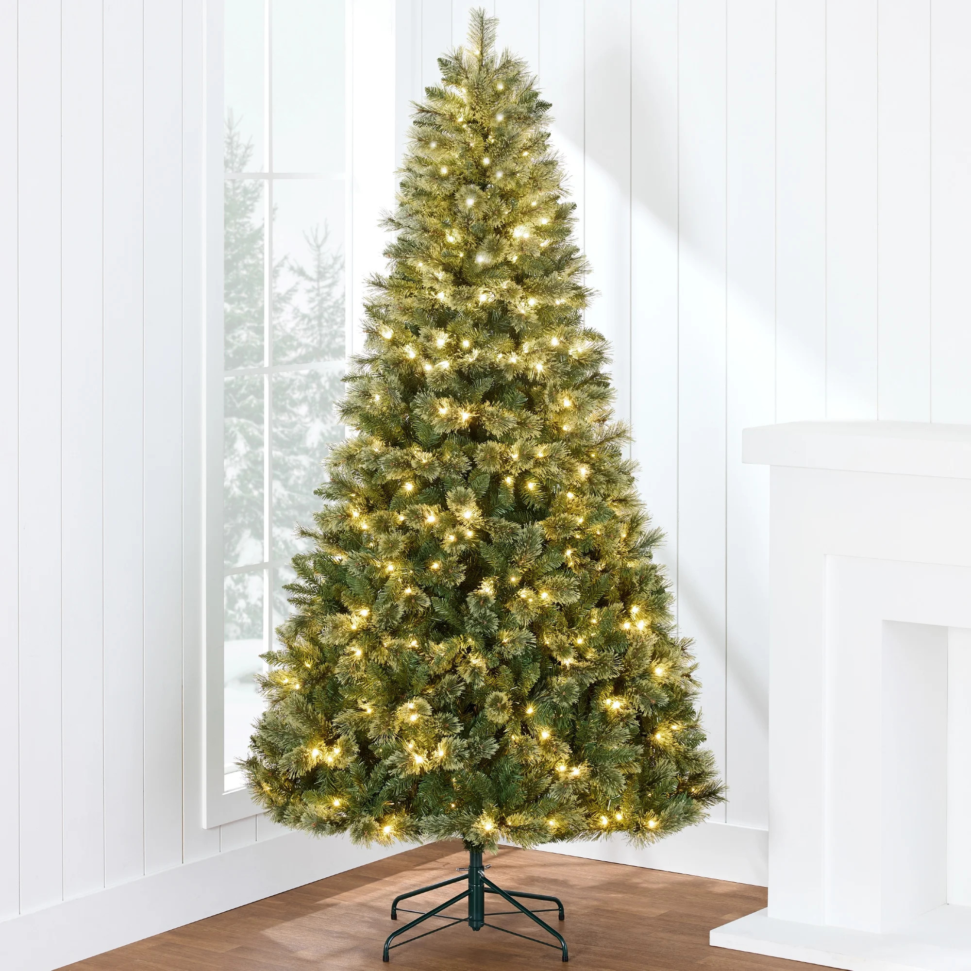 Best Choice Products 6ft Pre-Lit Cashmere Christmas Tree Holiday Decor w/ Cordless Connection, 2-... | Walmart (US)