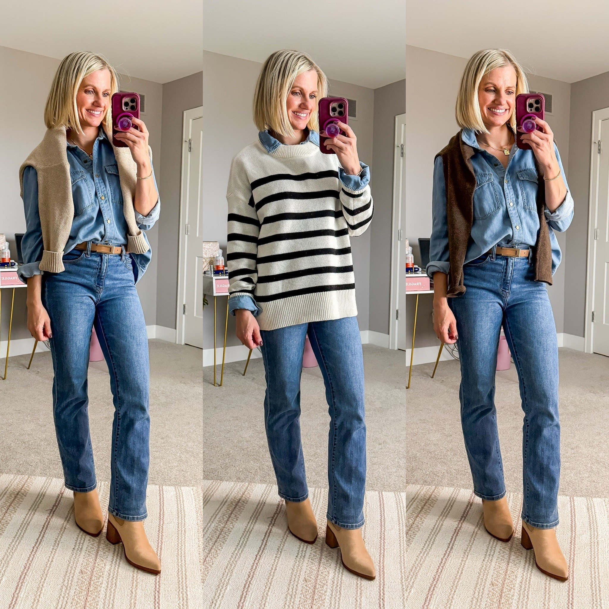 Outfits from my Winter 2026 Mom-Friendly Capsule Wardrobe! Find all sizing details and links on the blog at thriftywifehappylife.com.

#LTKOver40 #LTKSeasonal #LTKmomlife