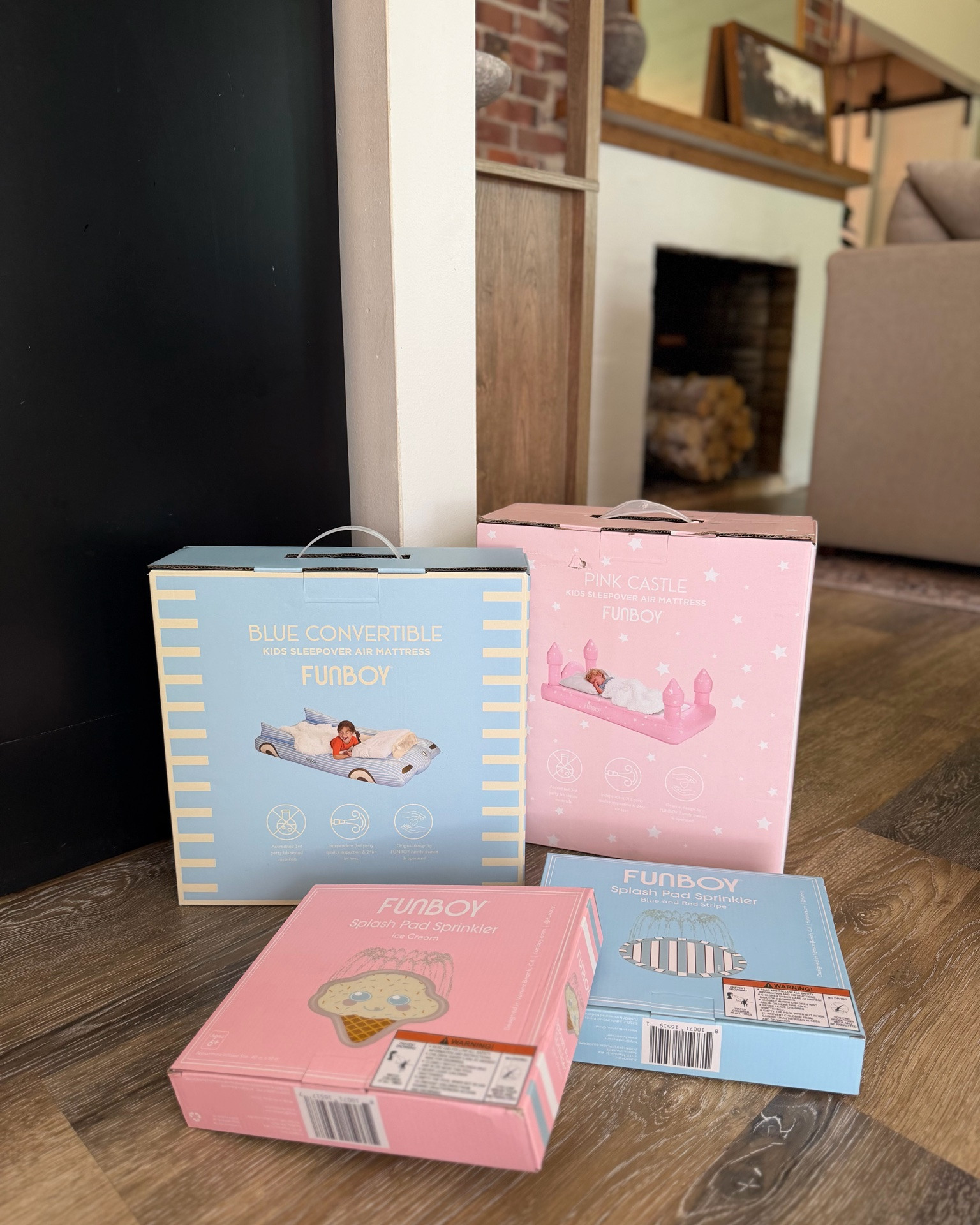 Fun movie night here we comeeee! These adorable air mattresses are so cute for a fun movie night in this summer 🩷🩵 going to surprise the kids with them tomorrow. Also these splash pads!!! 🥰🥰😍 

Thank you Funboy!!!😍 

Toddlers, kids, air mattresses, pink castle, retro race car, kids beds, movie night

#LTKmomlife #LTKHome #LTKKids