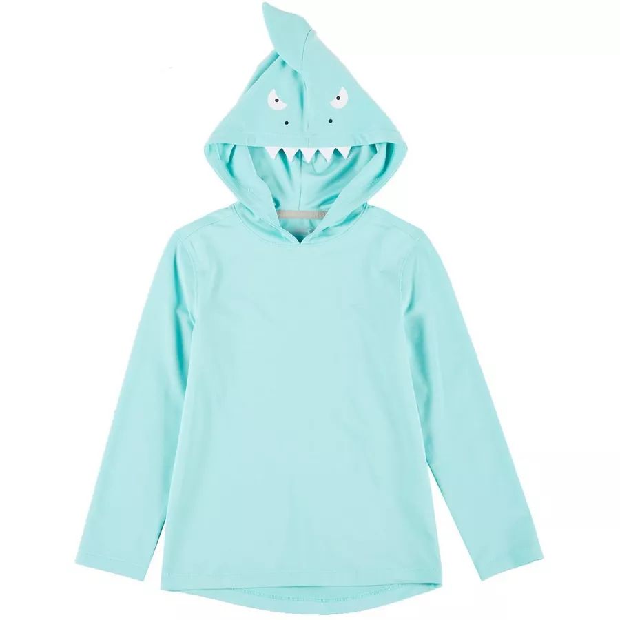 Reel Legends Toddler Boys Keep It Cool Shark Hooded Shirt | Bealls