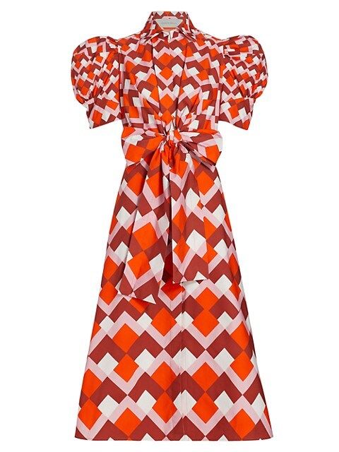 Roopal Geometric Knotted Shirt-Dress | Saks Fifth Avenue