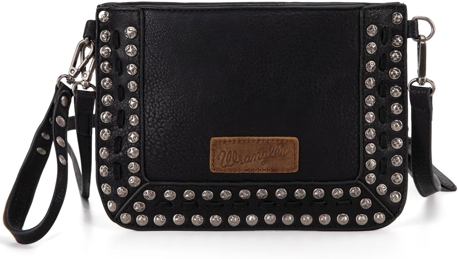 Wrangler Rivets Studded Wristlet Western Crossbody Bags for Women Purse with Strap | Amazon (US)