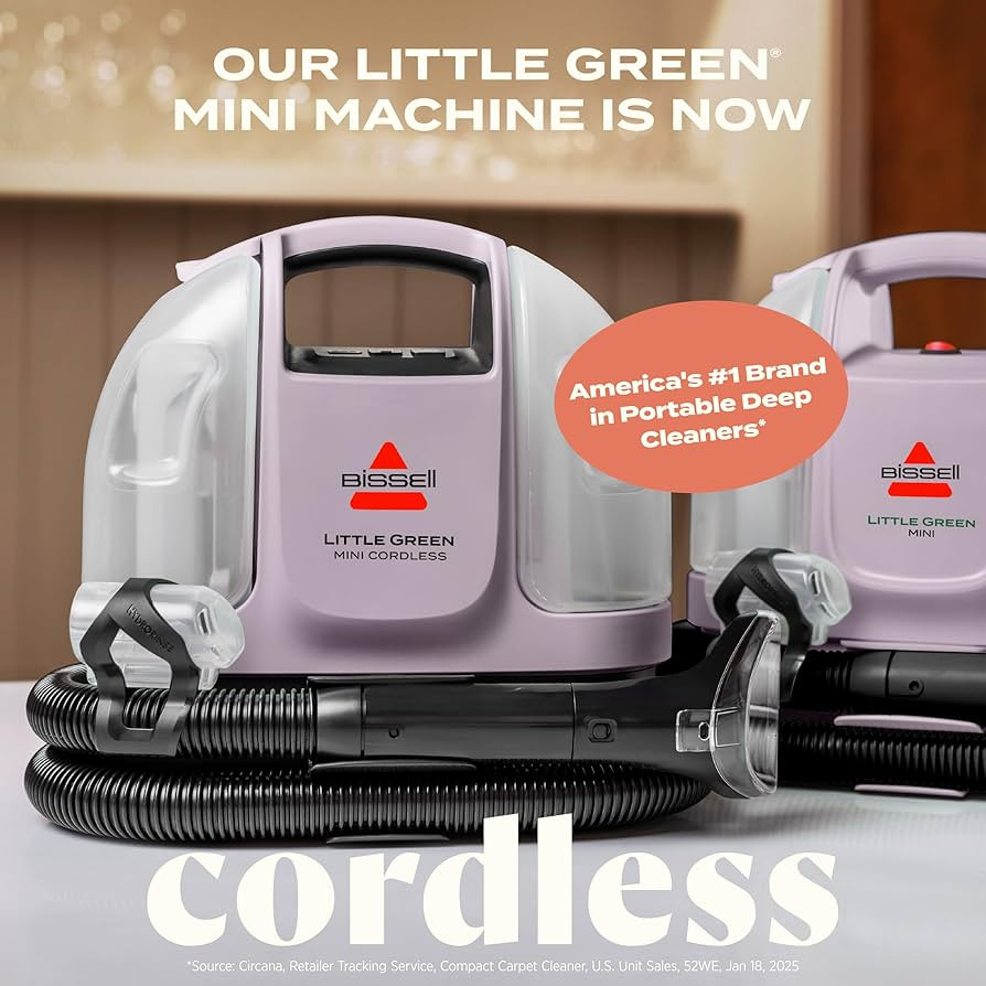 BISSELL Little Green Mini Cordless Portable Carpet and Upholstery Deep Cleaner, Car/Auto Detailer... | Amazon (US)