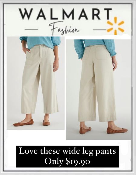 Cropped wide leg pants are trending.  Don’t sleep on these options that are under $20 


Walmart
@walmart
Walmart finds


#LTKU #LTKmidsize #LTKSeasonal