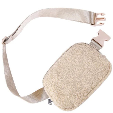 Fancosni Fleece Belt Bag for Women Fanny Packs Dupes Sherpa Belt Bag Crossbody Lemon Bags Cute Waist | Walmart (US)