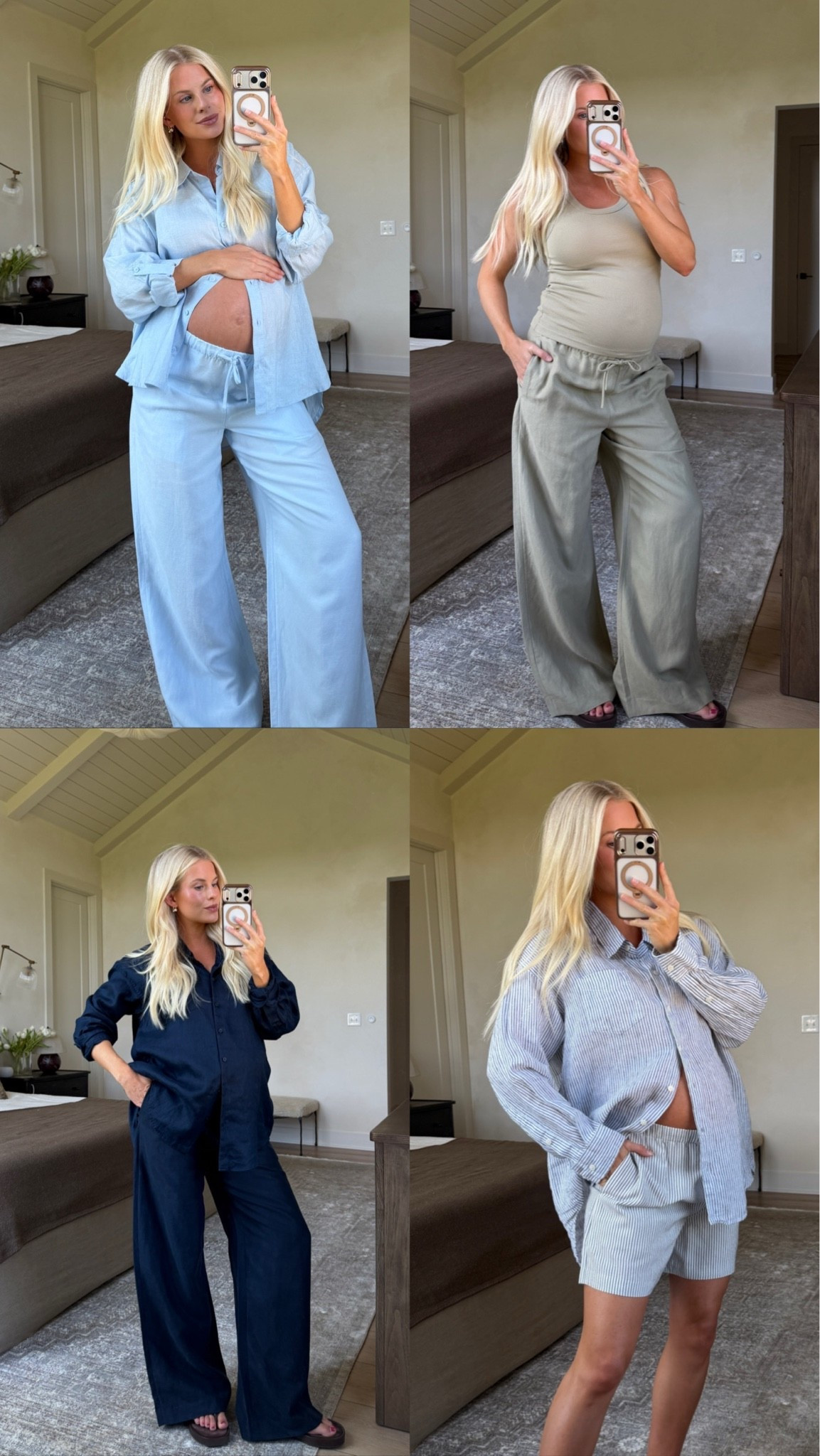 SIZE: medium in tops & bottoms (sized up in both for pregnancy)! #kathleenpost

Errands outfit, postpartum outfits, summer matching sets, linen sets, bump friendly, maternity look

#LTKootd #LTKSeasonal #LTKBump