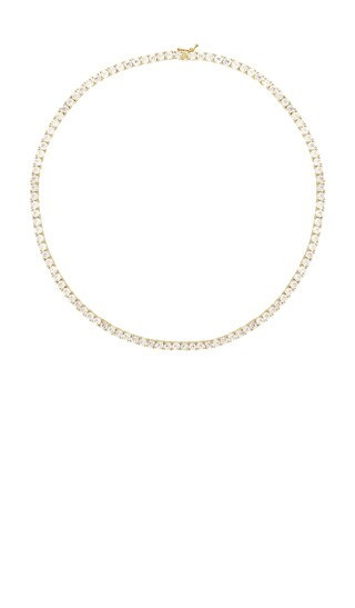 The M Jewelers NY 4mm Necklace in Metallic Gold. | Revolve Clothing (Global)