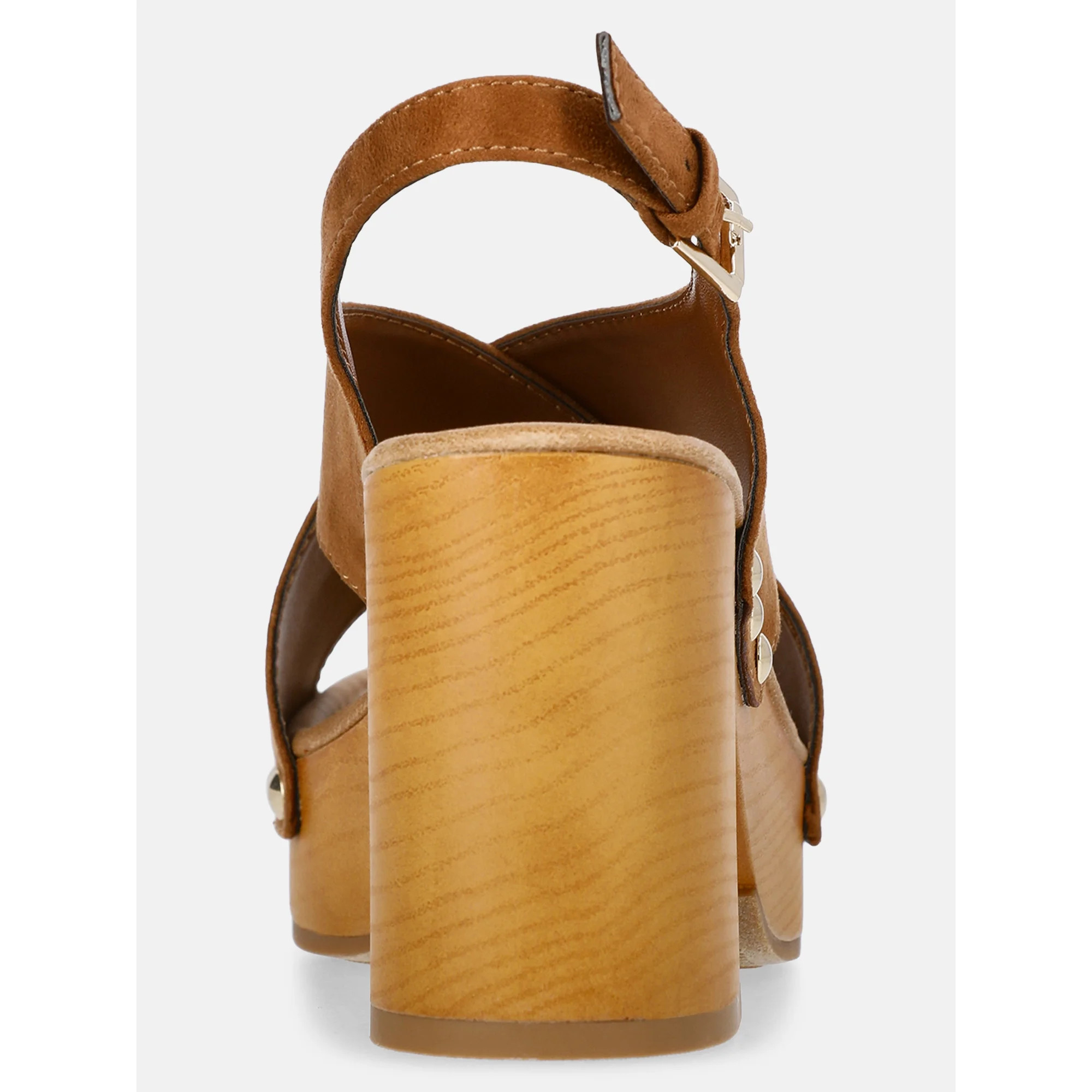 Time and Tru Women's X-Band Heeled Sandals | Walmart (US)