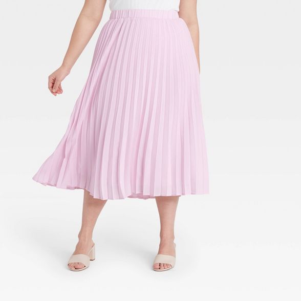Women's Midi Pleated A-Line Skirt - A New Day™ | Target