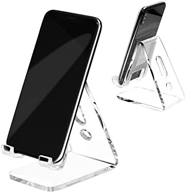 Acrylic iPhone Phone Stand, Phone Holder, Cradle Cell Phone Stand for iPhone 13, 12, 11, Xs, X 8 ... | Amazon (US)