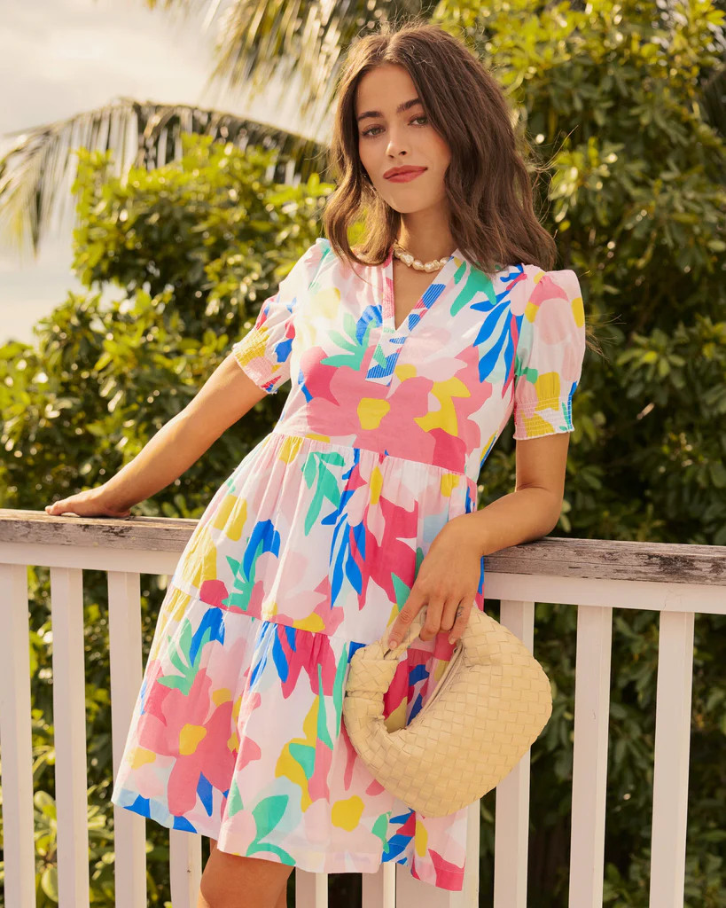 Mina Floral Print Dress | Southern Tide