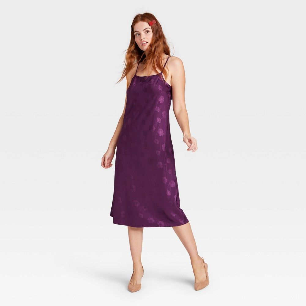 Women's Jacquard Slip Dress - A New Day™ | Target