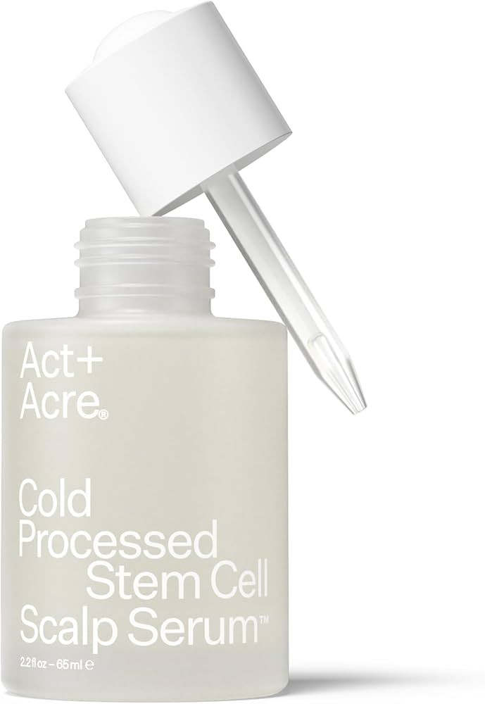 Act+Acre Cold Processed Stem Cell Scalp Serum | For Thicker, Fuller Looking Hair | Apple Stem Cel... | Amazon (US)