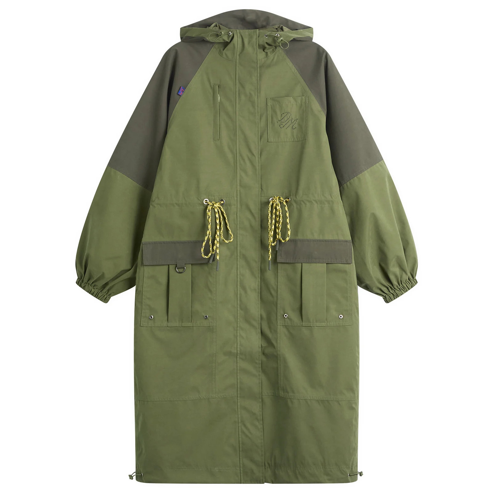 Damson Madder Women's Logan Raincoat in Forrest, Size UK 10 | END. Clothing