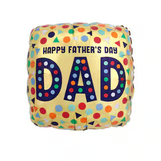 17" Happy Father's Day Dad Dots Foil Balloon | Michaels Stores