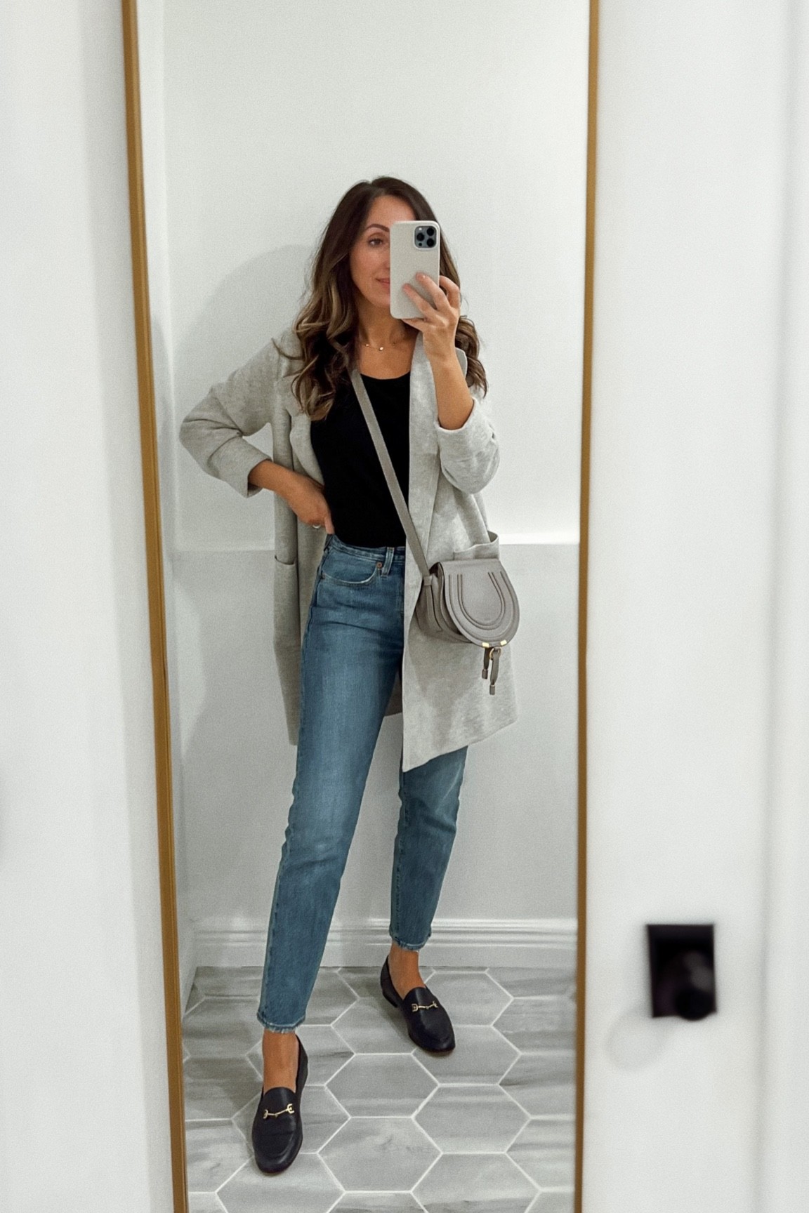 Cardigan in xs, you can size down if you want it a tad less loose. Everything runs tts.  (Tee is old)


#LTKsalealert #LTKSeasonal #LTKstyletip