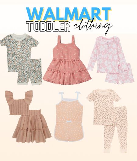 Toddler girl clothing at Walmart! So stinking cute! Love the rompers and pajamas! 

#LTKkids #LTKbump #LTKbaby