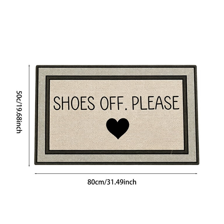 Inside Outside Mat Front Door Mat, Please Remove Your Shoes Welcome Door Mats Entryway Doormats f... | Walmart (US)