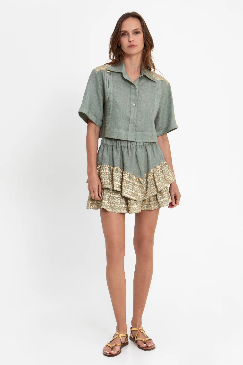 Skirt Mini Classic Triangle Ruffles | Curio