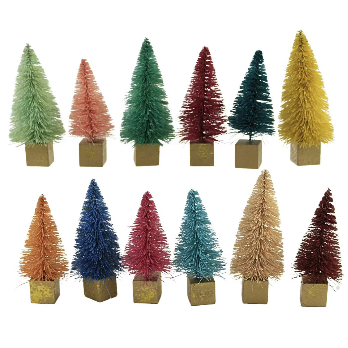 Christmas Rainbow Forest Mini Trees Cody Foster  -  Decorative Figurines | Target