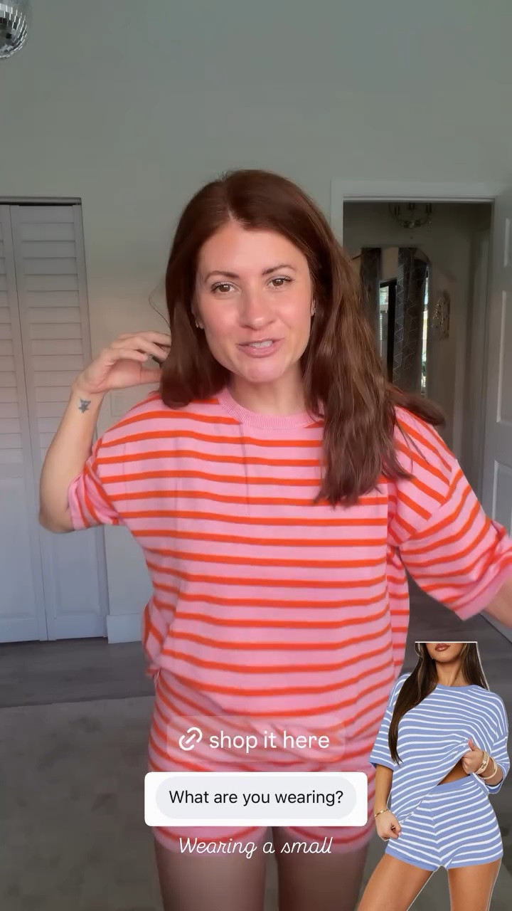 Wearing a small