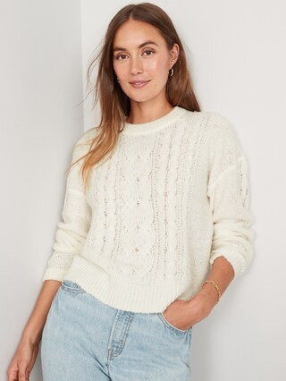 Cable-Knit Sweater for Women | Old Navy (US)