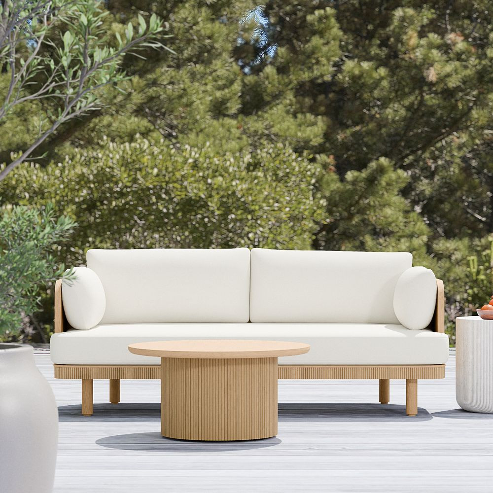Ellington Outdoor Terrawood Sofa (76") | West Elm (US)