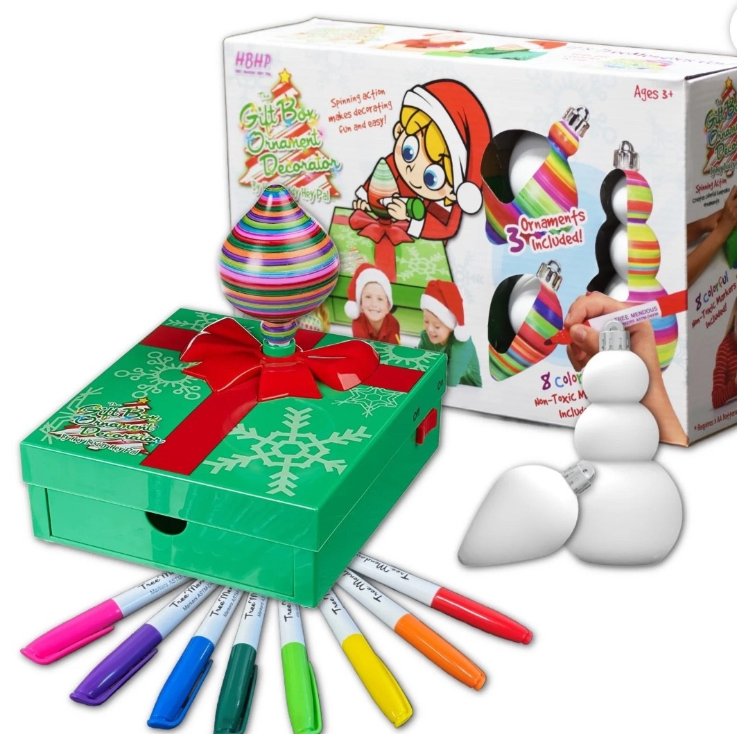 Only $10!!! Originally $26. Treemendous Ornament Decorator Gift Set by Hey Buddy Hey Pal. 

Kids. Toddler. Christmas. Gift ideas. Grab bag  

#LTKGiftGuide #LTKKids #LTKHoliday