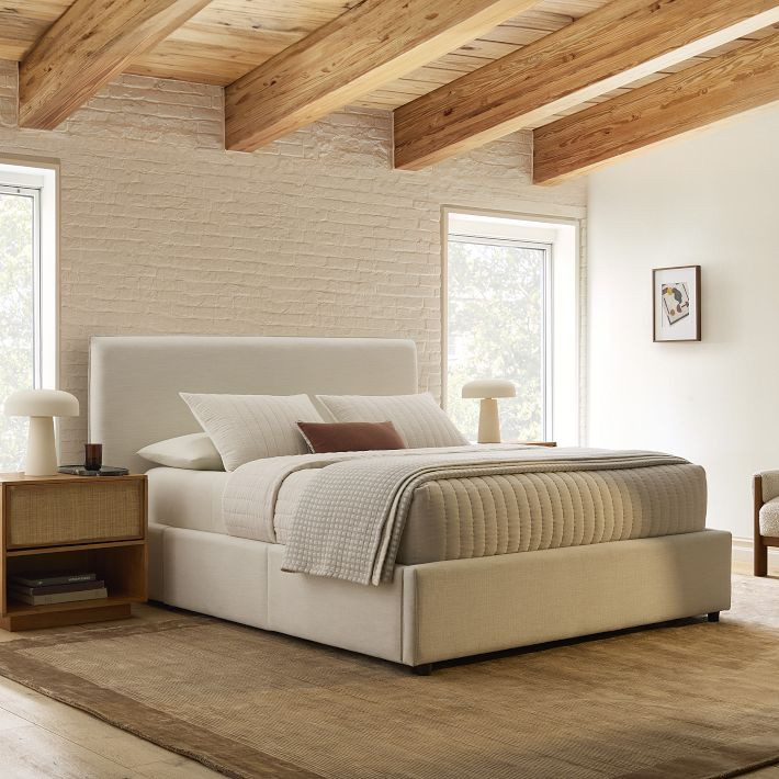 Freya Flange Side Storage Bed | West Elm (US)