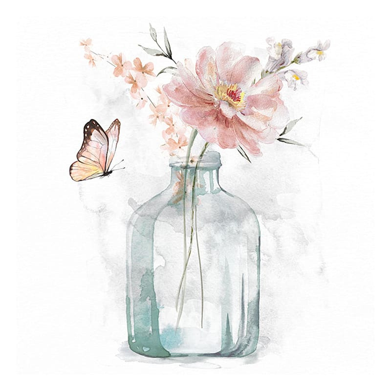 Flower Jar Canvas Wall Art, 14" | At Home