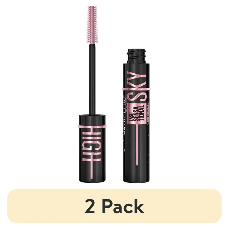 (2 pack) Maybelline Lash Sensational Sky High Washable Mascara, Cosmic Black | Walmart (US)