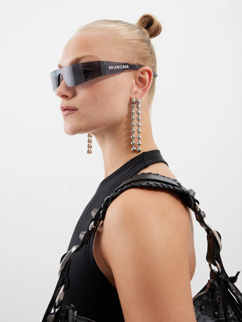 Extreme bio-acetate wraparound mask sunglasses | Matches (UK)