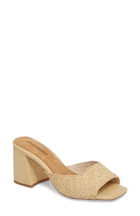 Jeffrey Campbell Mélange Raffia Sandal (Women) | Nordstrom