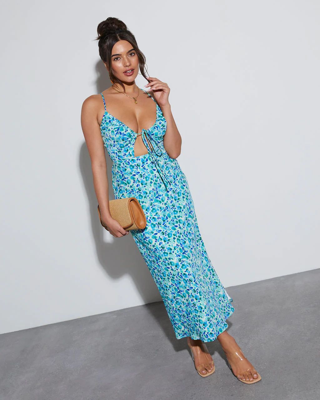 Justine Floral Slip Midi Dress | VICI Collection