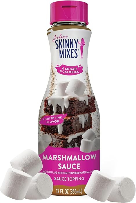 Jordan's Skinny Mixes Sugar Free Marshmallow Sauce Topping, For Drizzling Over Coffee, Lattes, Ic... | Amazon (US)
