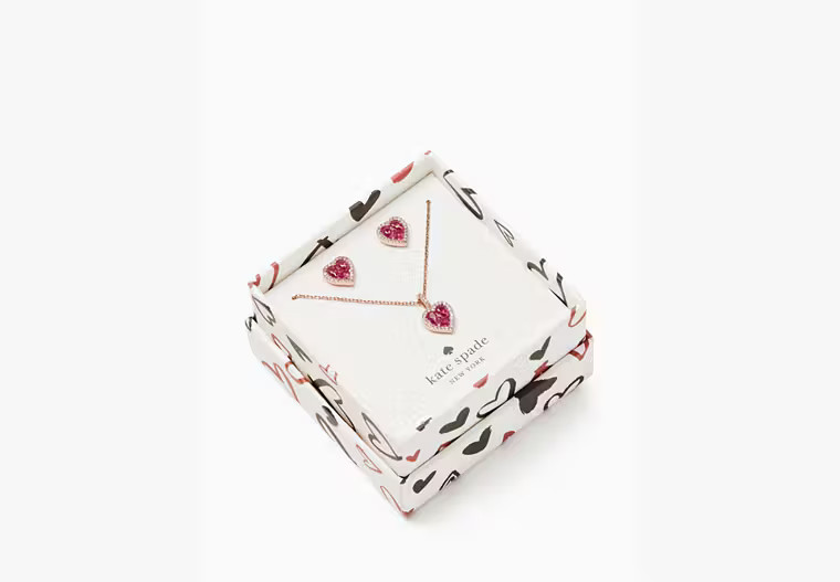 Spell It Out Heart Jewelry Set | Kate Spade Outlet