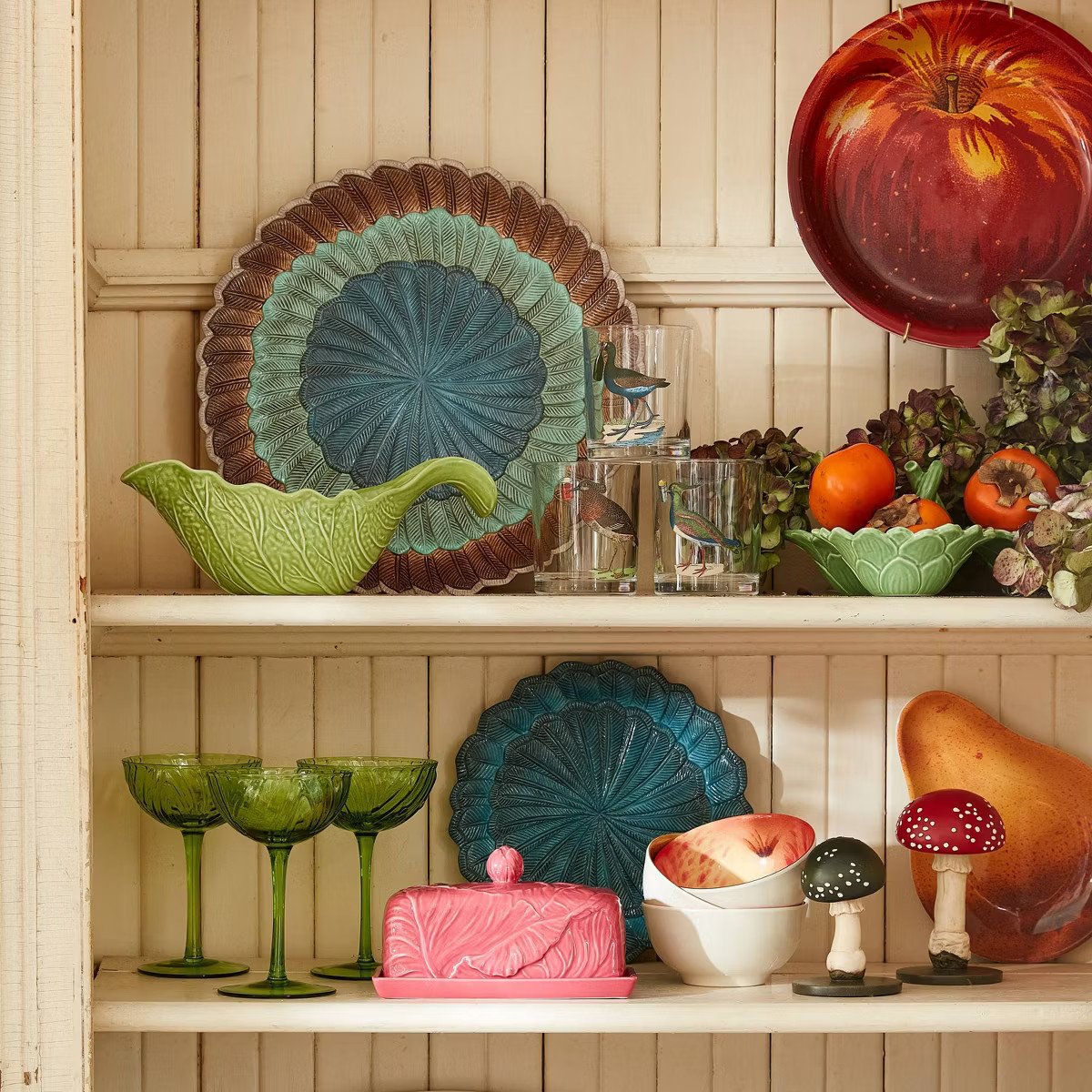 13" Feathers Stoneware Round Serving Platter - John Derian for Target | Target