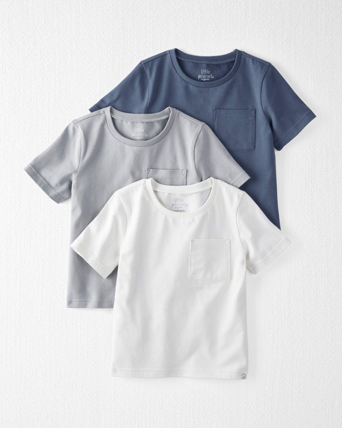 Toddler 3-Pack Organic Cotton Pocket Tees | Carter's