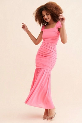 Elliatt Capra Mesh Maxi Dress | Anthropologie (US)