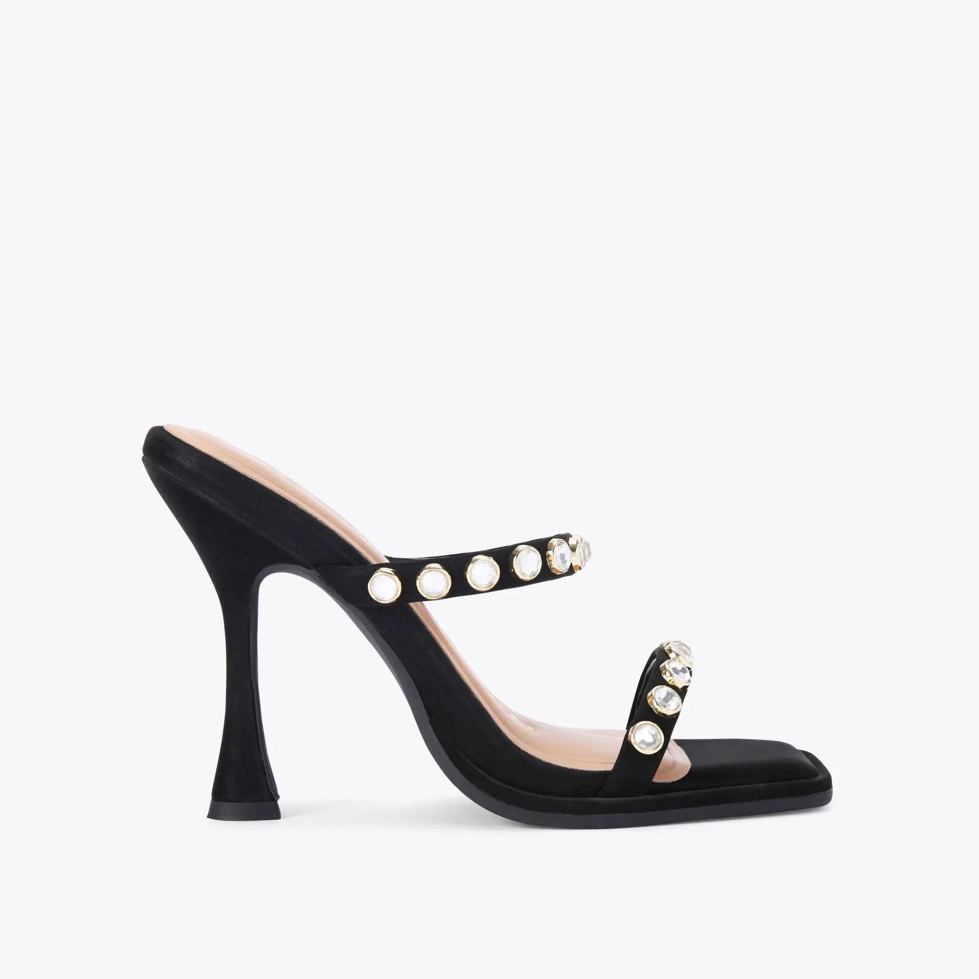 SERENITY Black Crystal Heels by KG KURT GEIGER | Kurt Geiger UK