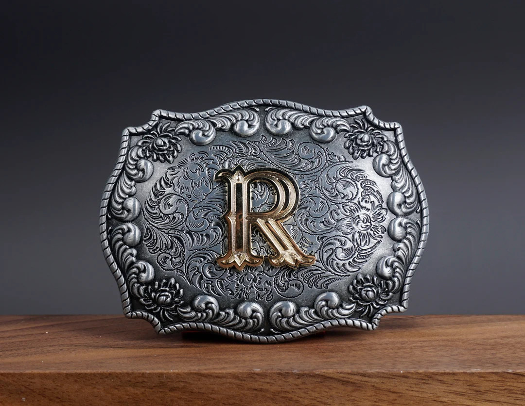 Monogram Letter BELT BUCKLE for Man Woman, Custom Monogram Belt Buckle for Him/her, Groomsman, Co... | Etsy (US)