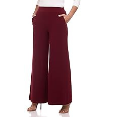 Rekucci Travel in Style Women's Stretchy Elegant Palazzo Wide Leg Pant | Amazon (US)